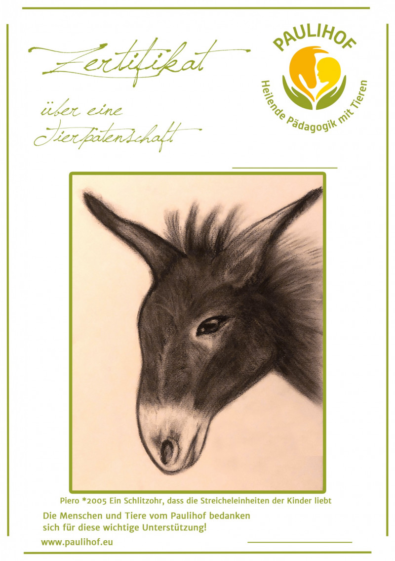 Paulihof-Patenschaften verschenken